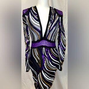 Stunning Low Cut Formal Dress